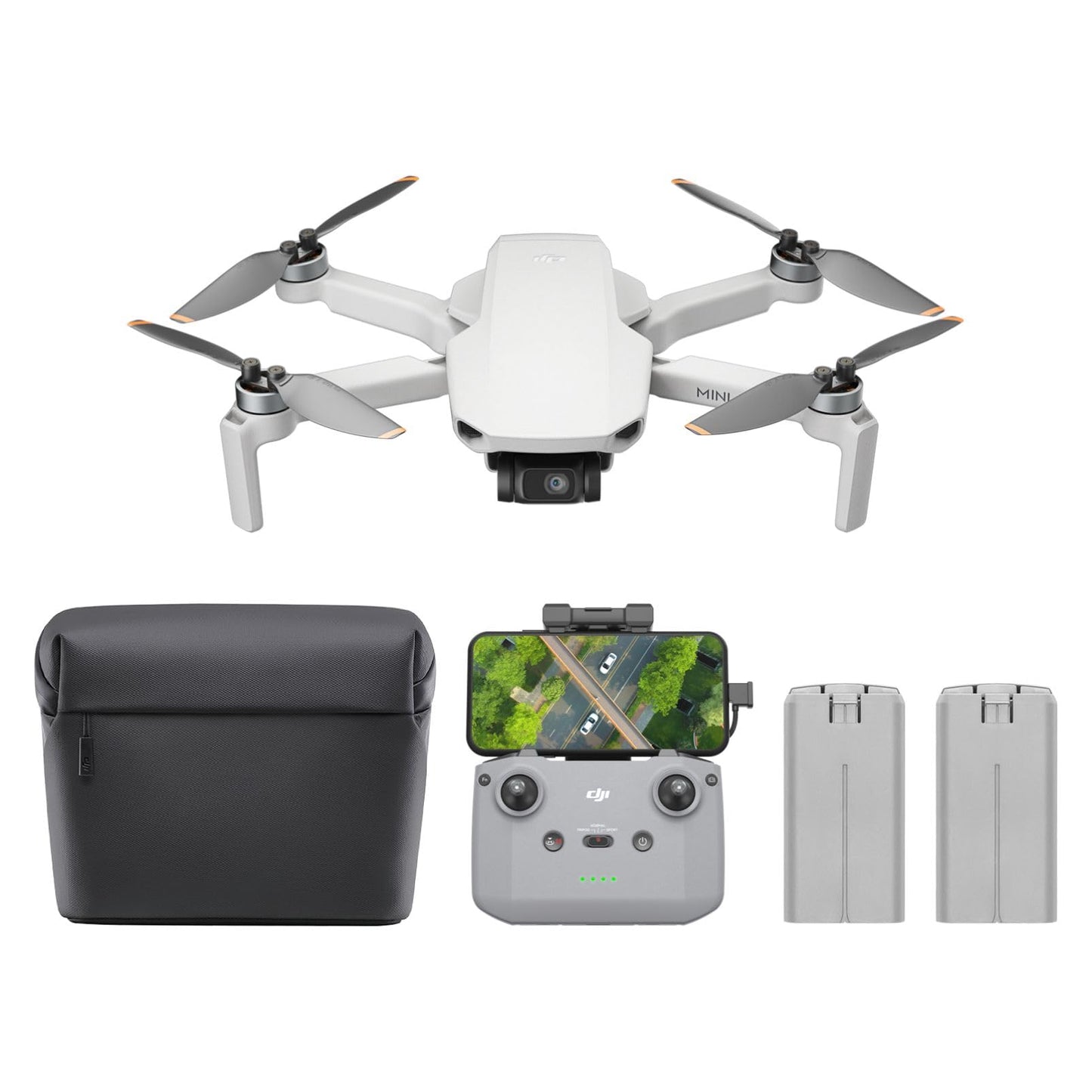 DJI Mini 4K, Drone with 4K UHD Camera for Adults, Under 249 g, 3-Axis Gimbal Stabilization, 10km Video Transmission, Auto Return, Wind Resistance, 1 Battery for 31-Min Max Flight Time, Intelligent Flight