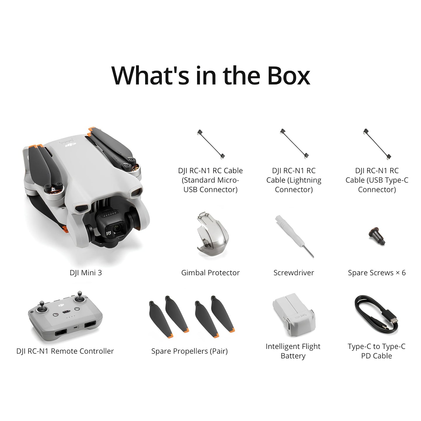 DJI Mini 3 Fly More Combo (DJI RC), Drones with Camera for Adults 4K, 3 Batteries for 114-min Flight Time, Vertical Shooting, 32800ft (10km) Video Transmission, Lightweight Mini Drone for Beginners